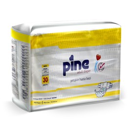 Pine Adult Diaper, Overnight Comfort Absorbency, Odor Control, Soft & Comfortable Ideal for Day & Night Protection (Medium)
