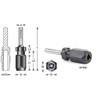 Amana Tool - 47642 Adaptador de extensión CNC de vástago