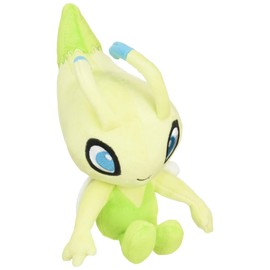 Sanei Boeki PP65 Pokémon All Star Collection Plush Toy, Celebi, Size S, W 3.7 x D 5.1 x H 8.7 in (9.5 x 13 x 22 cm)