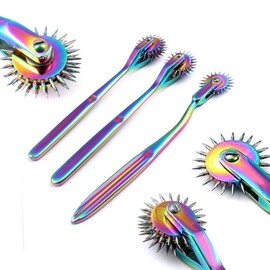Precise Canada: Set of 3 Wartenberg Neurological Pin Wheel Pinwheel 1, 2, 3 Head Diagnostic Multi Color Rainbow