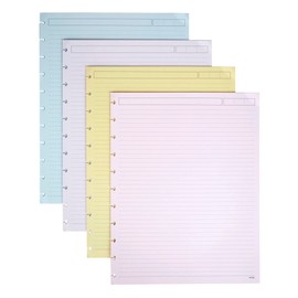 TUL® Discbound Notebook Refill Pages, Letter Size, Narrow Ruled, 50 Sheets, Assorted Colors