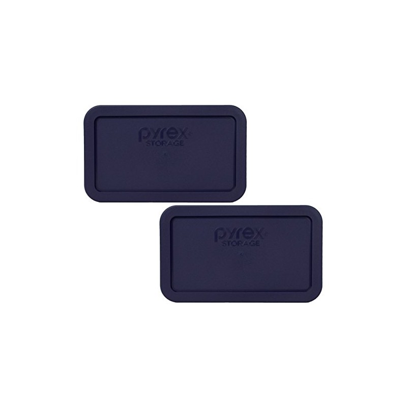 Pyrex 7214-PC 4.8-Cup Blue Food Storage Replacement Lid (2-Pack) -