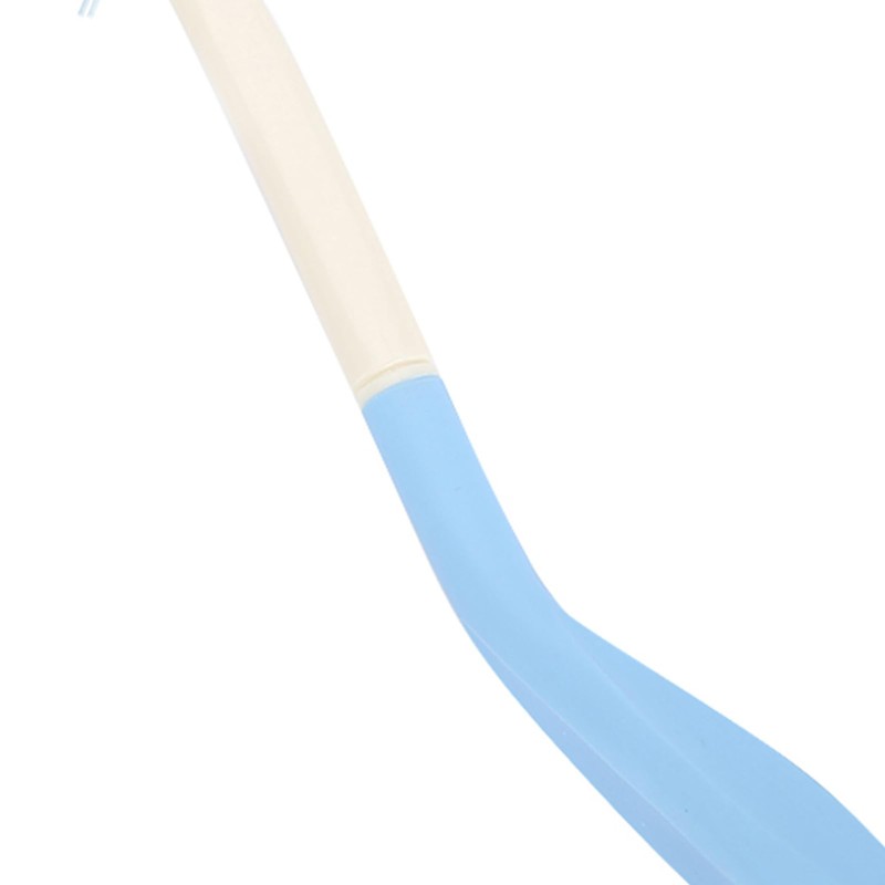HilBeliFU Antislip Long Handle Hair Brush, Plastic Curved Handle Brush