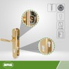 Amig - Brass Door Handle Set - Model 252PB85-250x40mm -