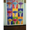 PHOTO POST CARD IN BRIGHT COLORS SPACE NEEDLE SEATTLE WASHINGTON