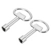 PATIKIL Triangle Spanner Key, 2 Pack 3"x1.8" Triangular Utility Socket