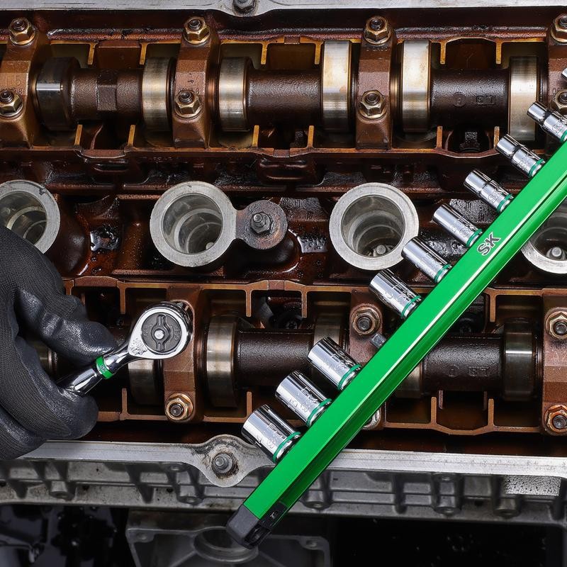 #LaborDay SK 1/4" Drive Socket Set, SuperKrome Finish, Premium CR-V