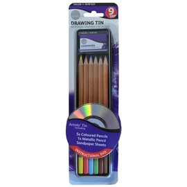 Daler Rowney Simply Pencil Drawing Tin Set (9 Pieces)