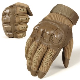 WTACTFUL Motorcycle Gloves Men's Summer Breathable Motorcycle Gloves Men's Touchscreen for Tactical Airsoft Paintball Bicycle Gloves Brown XL