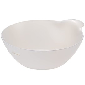 リッチェル Richell 110154 Karari Bath Bowl, Milky White, Made in Japan