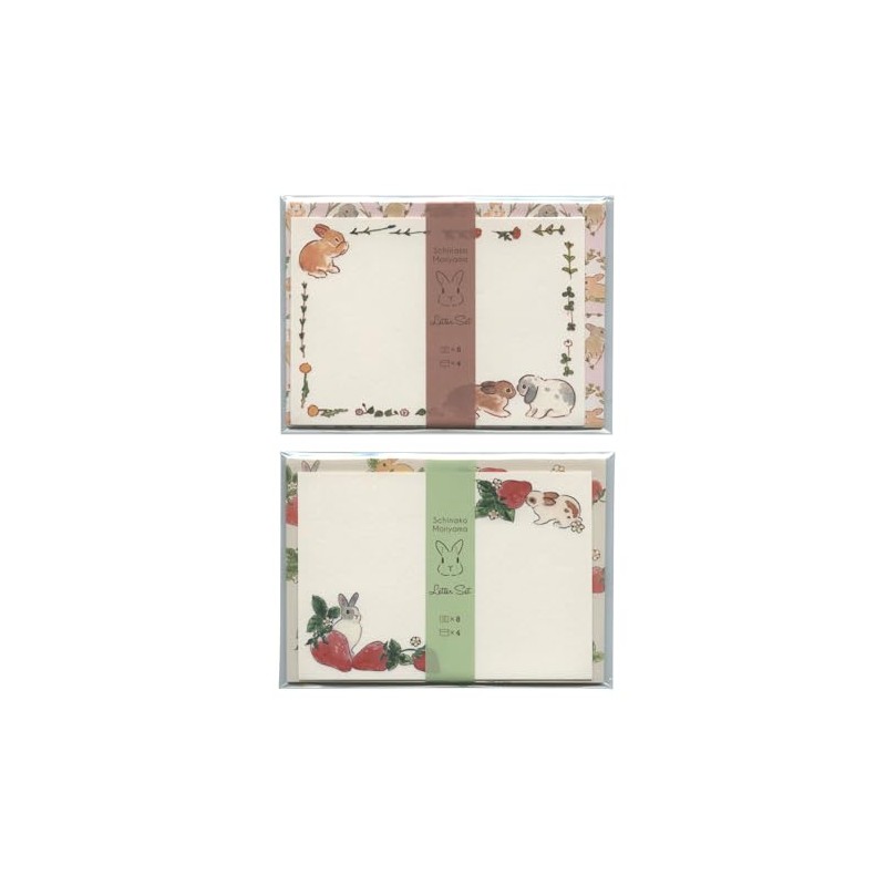 Shibuko Moriyama AHK-400 Letter Set / Flower Pattern