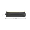 ALLY-MAGIC Leather Pencil Case Coloured Slim Pencil Case with Metallic