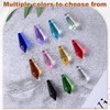 50-Pack Crystal Icicle Prisms, 34mm/1.34 Inch Chandelier Pendant Maker Hanging