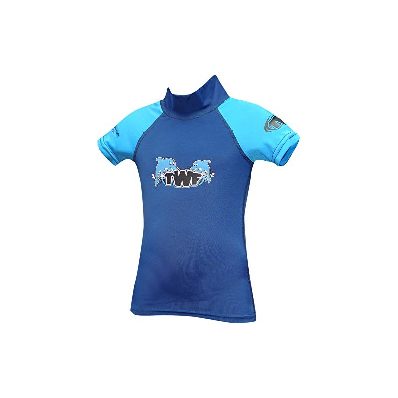 TWF Kids Tots Rash Vest - Blue, 3-4 Years
