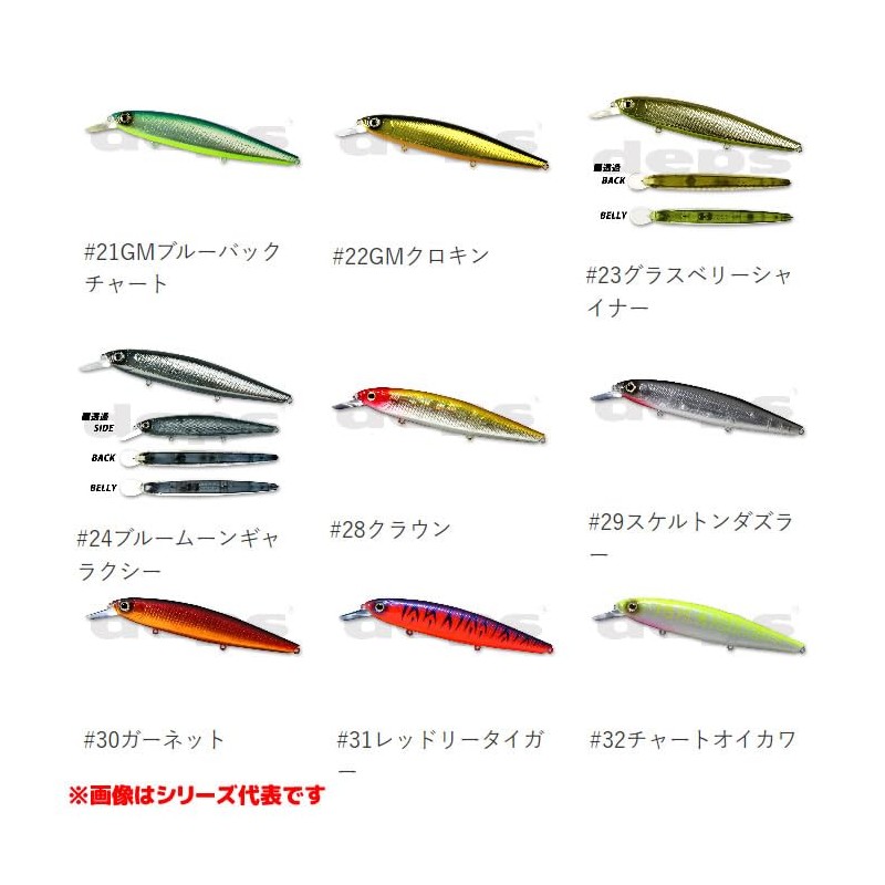 デプス(deps) ミノー バリソンミノー SP 100mm 5/8oz スケルトンダズラー #29