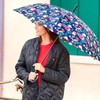PERLETTI Multicoloured Automatic Umbrella for Women with Dots - Pocket