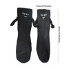 Lopsity Magnetic Holding Hands Socks Mid-Calf Socks Novelty Funny Socks