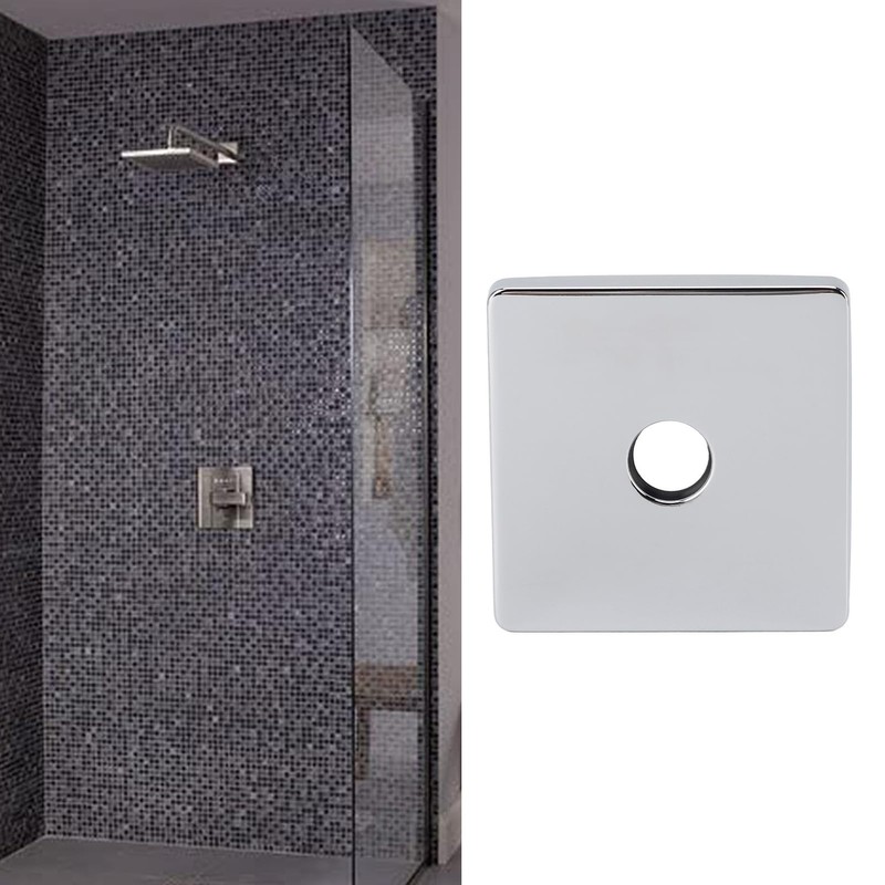 Square Shower Arm Cover Plate, Extra Large Stylish Uiniversal 3.5