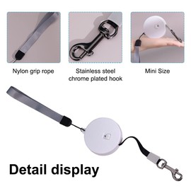 MiOYOOW Pet Dog Roller Lead, Mini Retractable Dog Lead, 3 m Automatic Retraction Dog Lead with Reflective Rope for Small Dogs and Cats