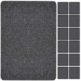 Nuanchu 12 Pack Nonslip Urinal Mats Urinal Floor Mats Water Absorption Urinal Mat Bathroom Urinal Floor Pad for Men Bathroom Restroom (Grey)