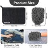 vsshe Car Washing Kit, 3 Microfiber Cleaning Cloths and 2