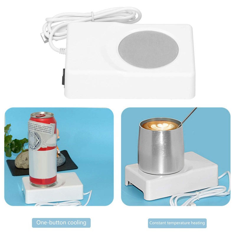 lvifloae USB Heating Cooling Coaster Portable Cup Warmer Refrigeration Pad