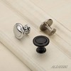 Alzassbg 25 Pack Matt Black Cabinet Knobs, 1-1/4 Inch Diameter