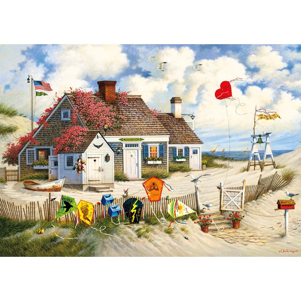 Buffalo Games - Charles Wysocki - Root Beer Break at the Butterfields - 300 Large Piece Jigsaw Puzzle