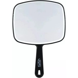 Mirror Hand Held Mirror Extra Large For Barber Lady Makeup Beauty Cosmetic With Handle