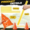 Glimin 6 Sets Dog Agility Hurdle Cone Set Include 12