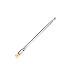 AM FM Radio Universal Antenna,27cm 10.6" Length 4-Sections Stainless Steel Radio Antenna for AM FM Radio Receiver TV and More 4pcs (Silver, YP-4-4PCS)