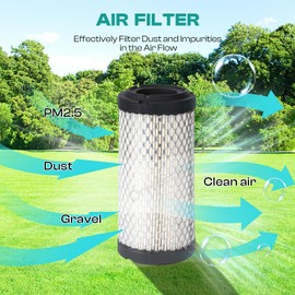 Drive-up EZGO Tune Up Kit for 2008-Up RXV and 2010-Up TXT Gas Golf Cart w/ 4 Cycle Kawasaki Motor with Air Filter Fuel Filter Oil Filter Spark Plug, 13.5 hp Engine Maintenance Kit for EZGO Models