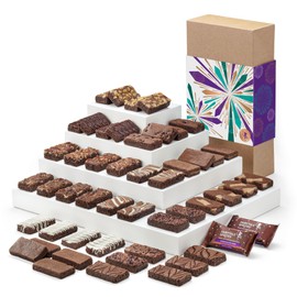 Fairytale Brownies Celebration Sprite 48 Individually Wrapped Gourmet Chocolate Food Gift Basket for New Home Anniversary New Baby and More - 3 Inch x 1.5 Inch Snack-Size Brownies - 48 Pieces - Item LG248