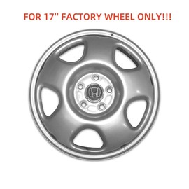 WEISIGAO 17 Inch Chrome Wheel Skins Compatible with 2007-2011 Honda CR-V, Snap-On Wheel Covers for Matching Factory Wheels, Set of 4