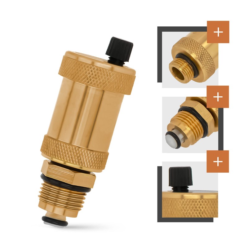 Automatic Radiator Vent 1/2 Inch Valve Bleeding Screw Easy Automatic