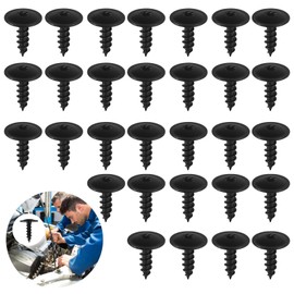 SMCEHEYA 30Pcs Screw Bolt Retainer, Fender Liner Clips, Auto Car Body Engine Cover Torx Screws, Self Tapping Screws Metal, Small Screws Compatible with Volkswagon Engine Cover Undertray N90974701