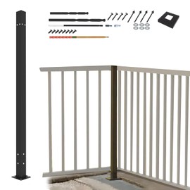 CR Fence & Rail V3 (ONLY) Top Rail Guard Rail Corner Post, Bracket Included, NOT Compatible with Other Systems or Older V3 Versions