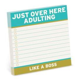 1-Count Knock Knock Adulting Large Sticky Notes (4 x 4-inches)