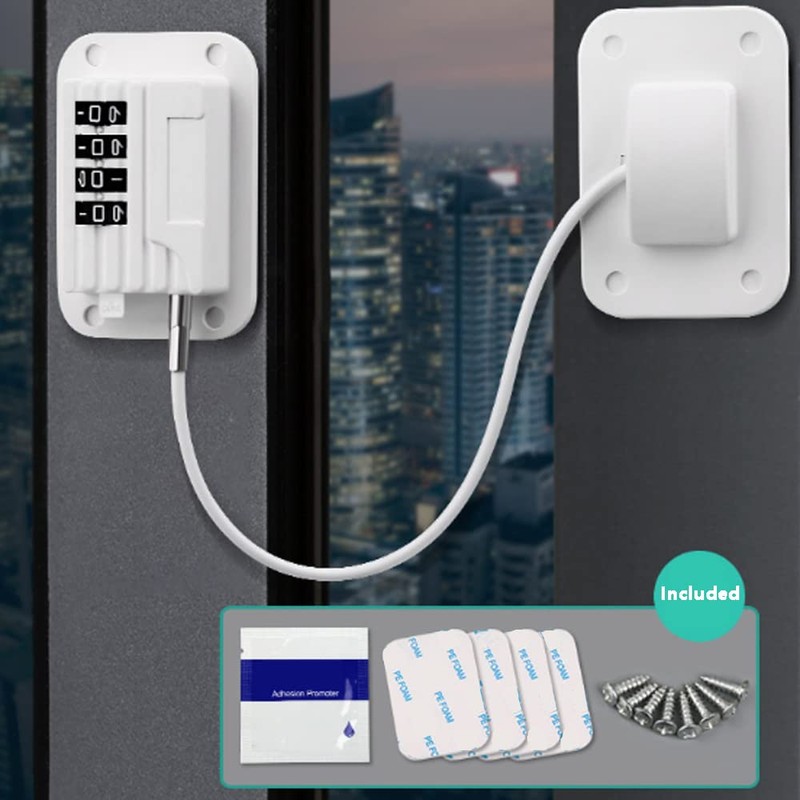 1 x Window Lock Refrigerator Code Lock Child Safety Cabinet