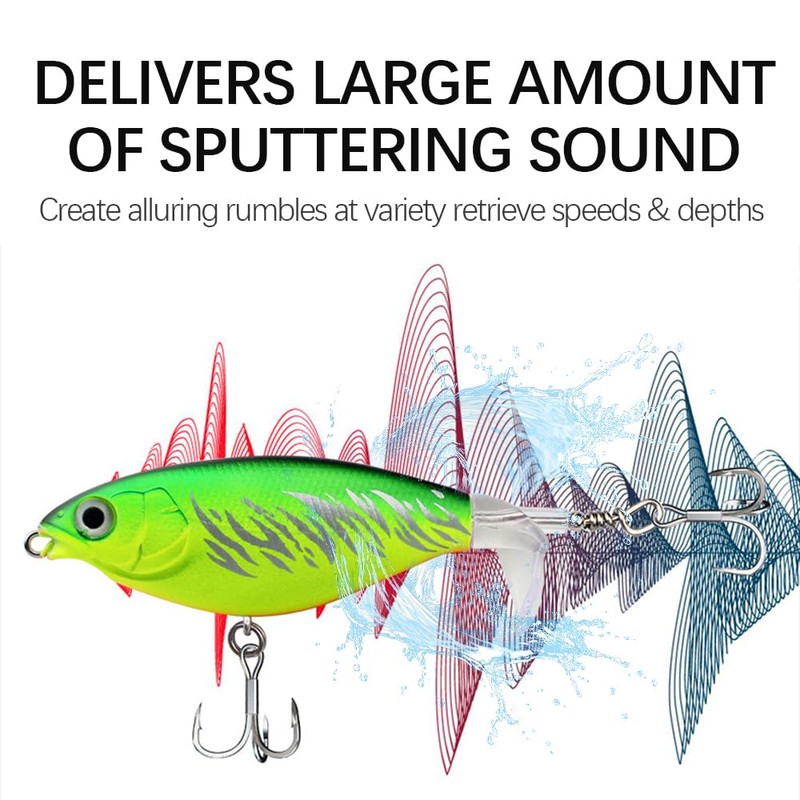 MTKZKAF Top Water Fishing Lures Whopper Popper Fishing Lure for