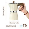 Mongdio Stovetop Espresso Maker Moka Pot, Cuban Coffee Maker Stove