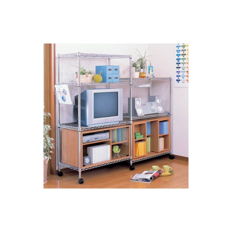 Iris Ohyama MR-4K Metal Rack, Shelf, Fixing Parts, 4 Pieces,