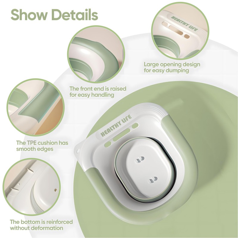 LeMeeOly Electric Sitz Bath, Unisex Foldable Sitz Bath for Toilet