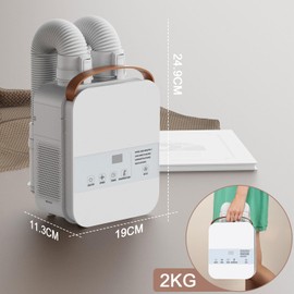 MORFY Portable Blanket Warmer, Comfortable Warm Air for Beds, Sweat Drying, Coping with Climate Changes, All Seasons, with Shoe Dryer Attachment, Dual Nozzle, 3 speed, 7 temperature, LCD Touch