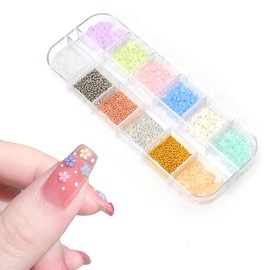 Nail Parts Set, Color Changing Nail Parts, Flower Shape Melindos, Gold Nail Parts, 3D UV Light Irradiated Color Changing, Nail Art, Shell, Flake Shell, Nail Rhinestones, Gel Nail Art, Gel Nail Art,