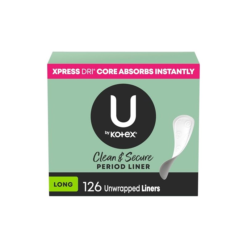 U by Kotex Panty Liners, Clean & Secure, Light Absorbency,