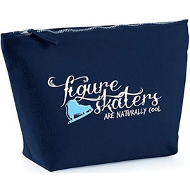 Hippowarehouse Figure Skaters Are Naturally Cool printed make up cosmetic wash bag 18x19x9cm