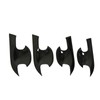 4PCs Car Exterior Door Handle Bowl Protector Glossy Black Cup