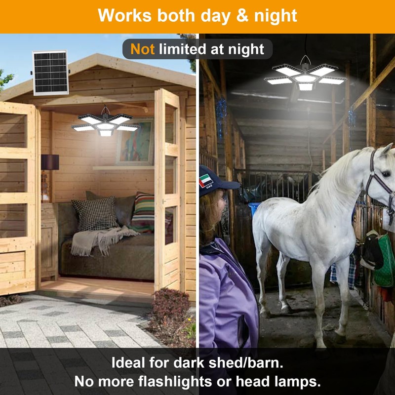 Solar Light for Shed with Constant On & Motion Activated