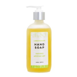 Lemongrass Eco-Friendly Refillable Liquid Soap - Vegan, Sulfate-Free, Hypoallergenic, All-Natural, Plant-Derived, Made in USA by DAYSPA Body Basics, Lotion & Soap Set with Metal Holder